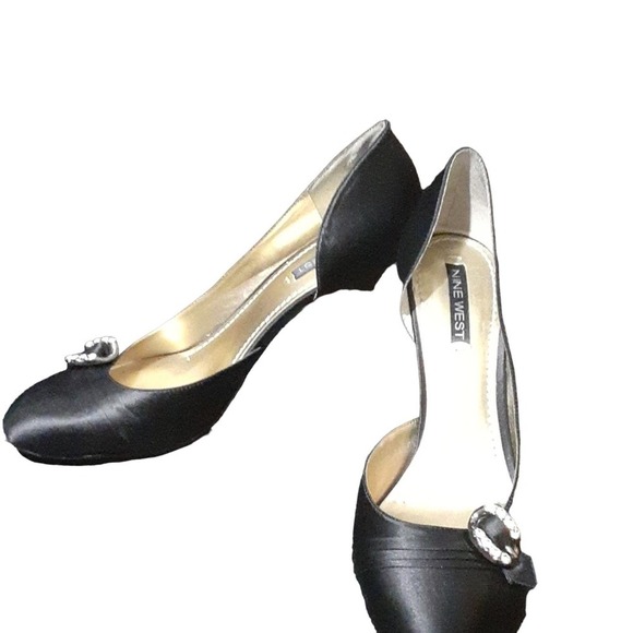 Nine West Faux Satin Highheel Shoes - Picture 1 of 8